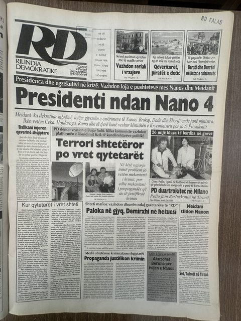 Rilindja Demokratike 1998-04-18